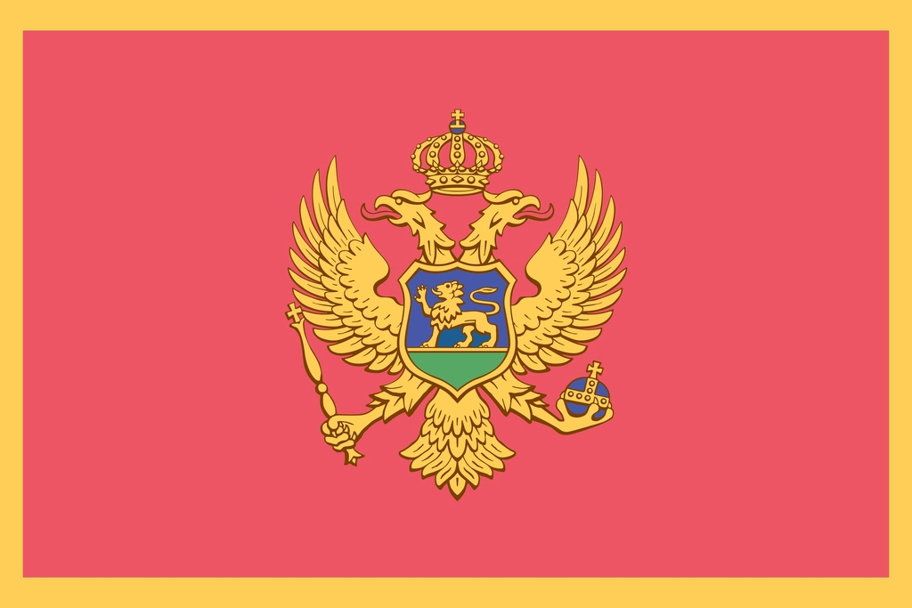 Flag Montenegro illustration