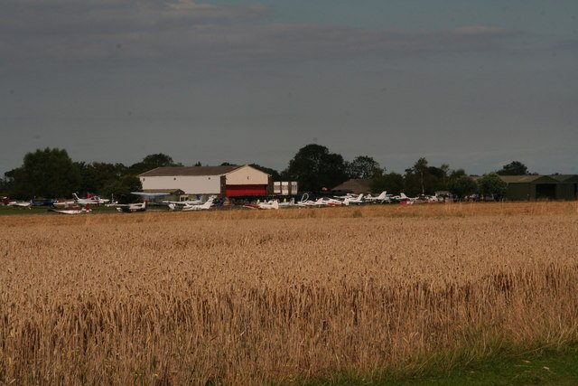 Strubby airstrip on the day of the unveiling of the new memorial at former R.A.F. Strubby