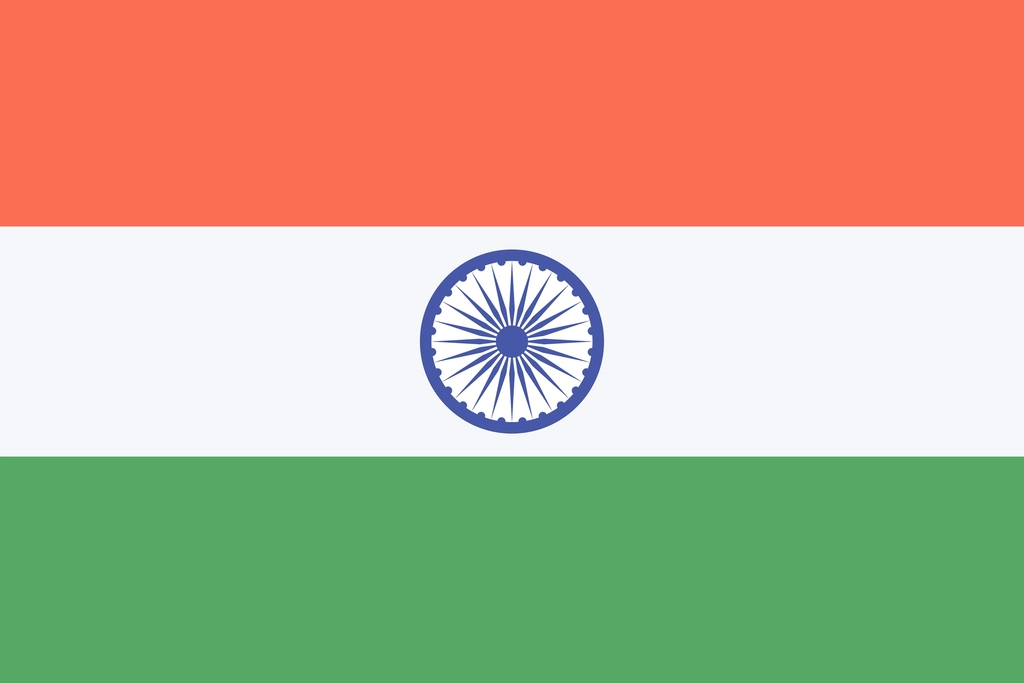 Flag India illustration vector