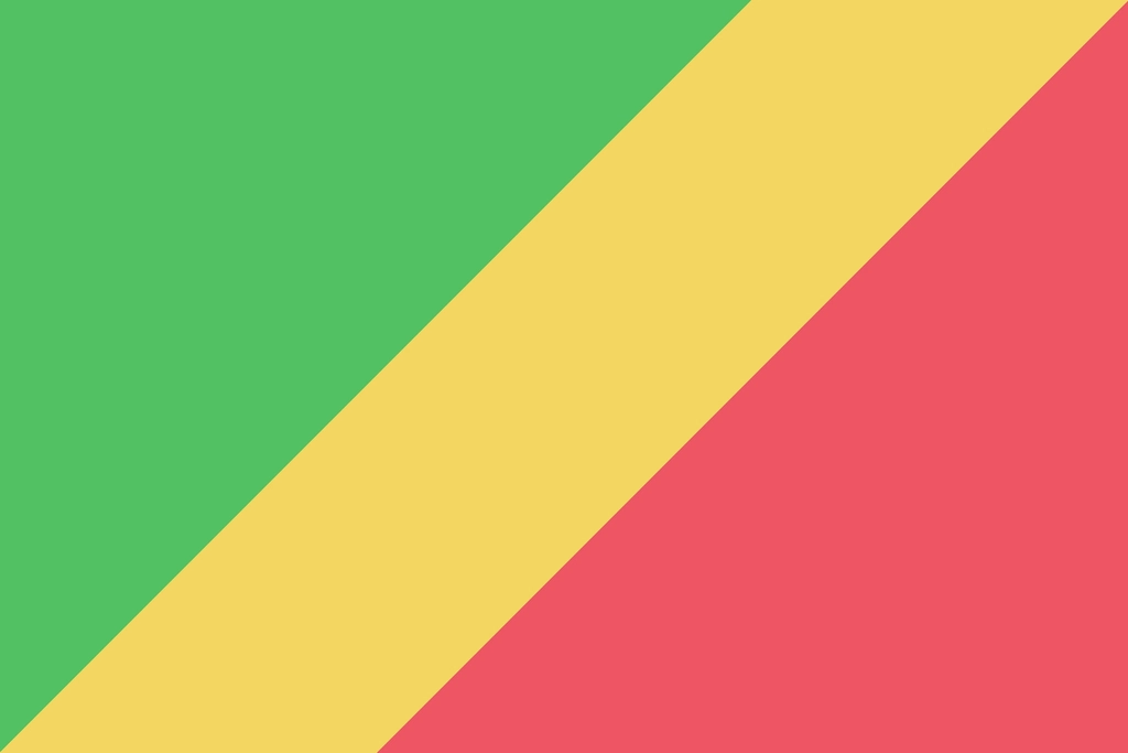 Flag Congo-Brazzaville illustration vector