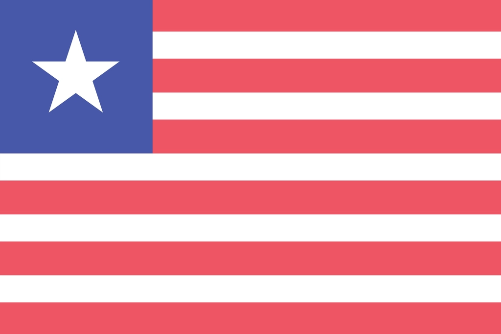 Flag Liberia illustration vector