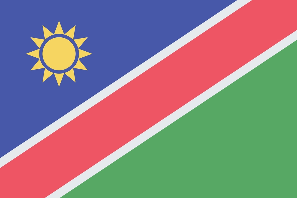 Flag Namibia illustration vector