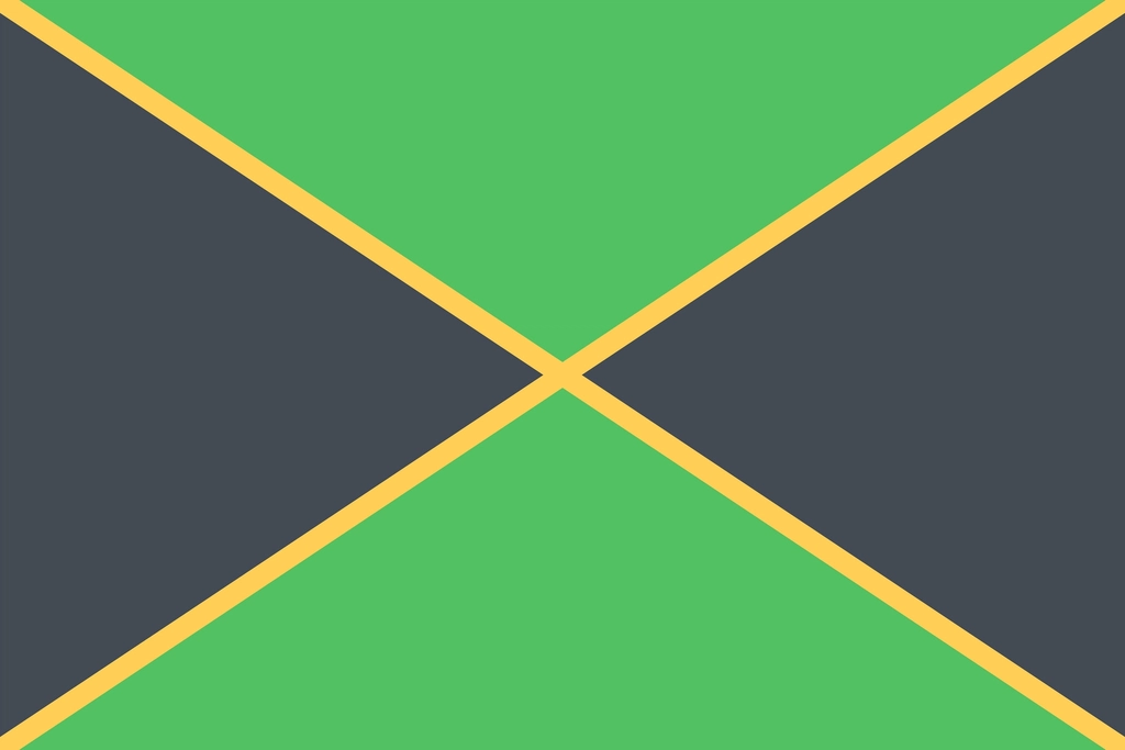 Flag Jamaica clip art vector