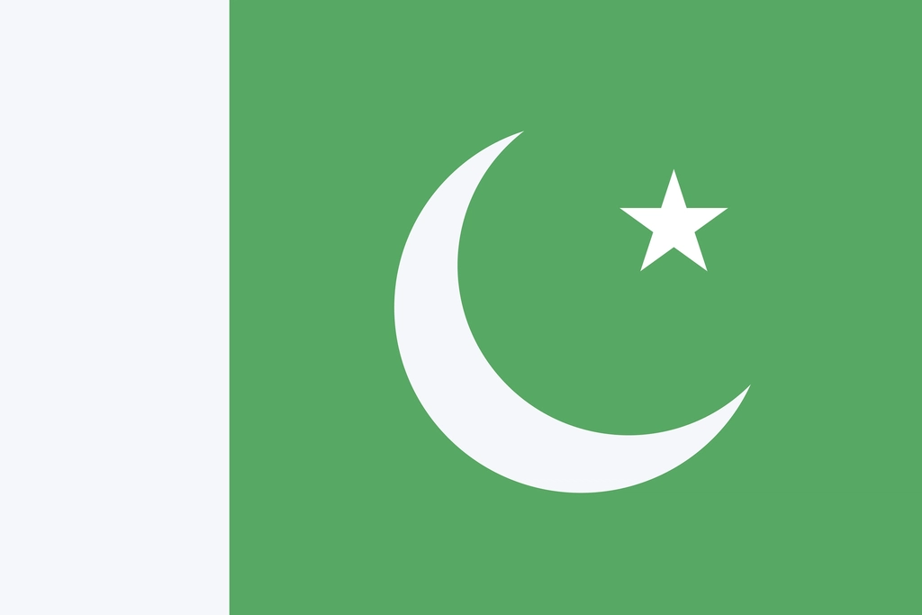 Flag Pakistan clip art vector