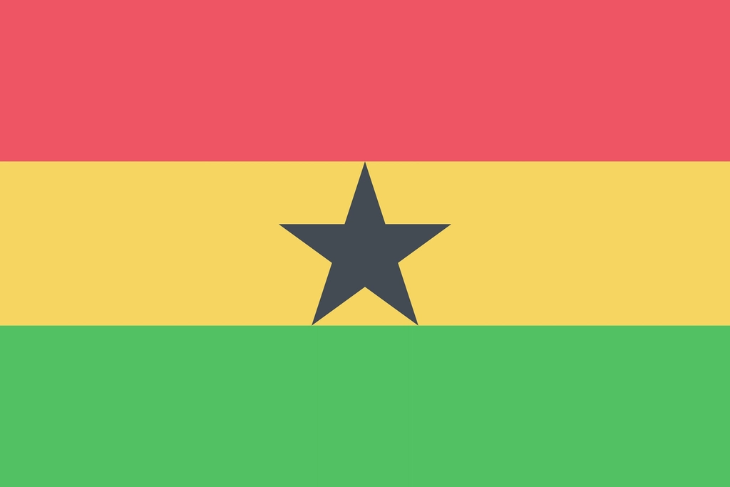 Flag Ghana clip art