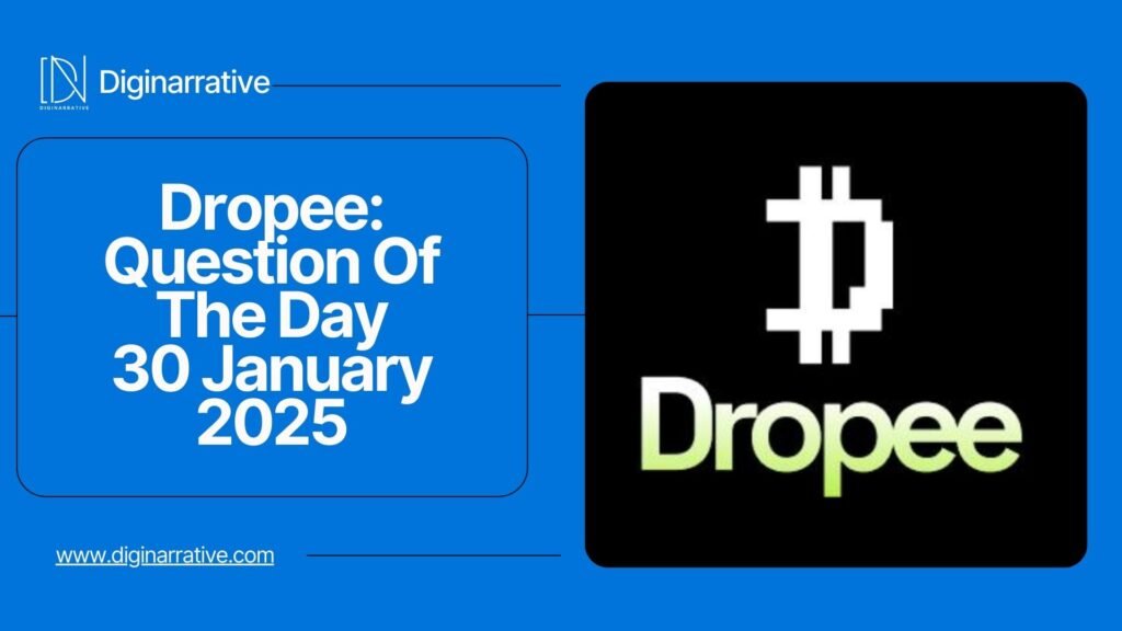 Dropee: Question Of The Day 30 January 2025