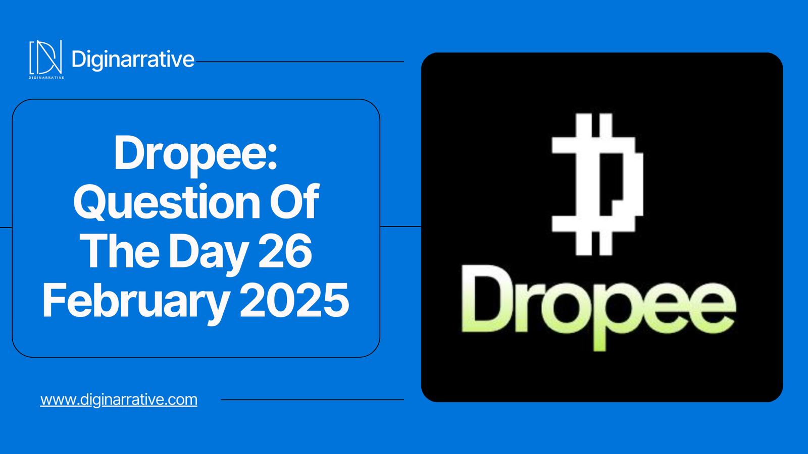 Dropee: Question Of The Day 26 February 2025