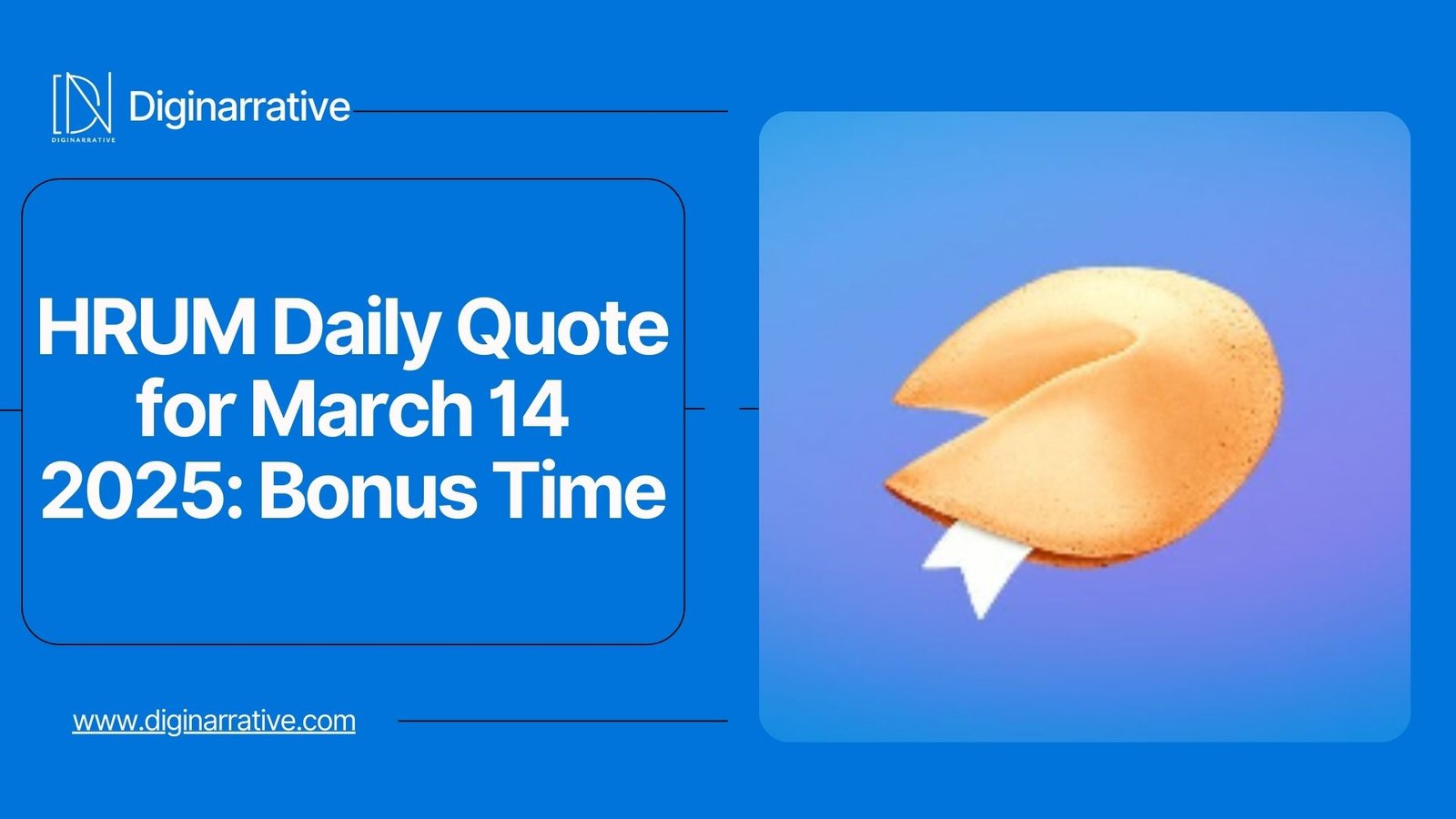 HRUM Daily Quote for March 14 2025: Bonus Time